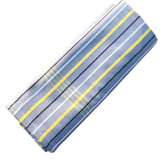 Handloom Cotton Striped Multi Colour Bedsheet