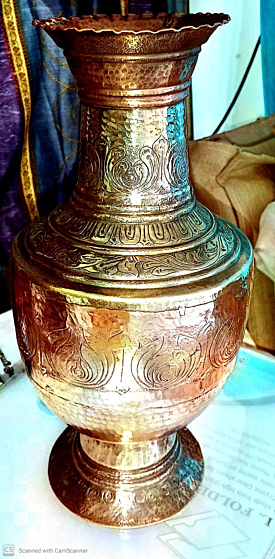 Copper Kalash 9x9 Inch