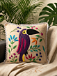 Hand Embroidered Pillow cover - mexican design