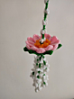 Handcrafted Crochet Lotus Hanging | Perfect for Diwali & Car Decor