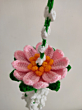 Handcrafted Crochet Lotus Hanging | Perfect for Diwali & Car Decor