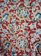 Kalamkari Hand Block Print Cotton Cambric Fabric - Multicolor4