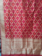 Handwoven Silk Katan Kadua Jaal Dupatta | Red | 2.4 meter