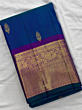 Handloom Pure Kanjivaram Silk Saree|Royal Blue