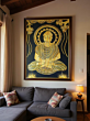 Handmade Sikki Grass Budha Painting without frame 