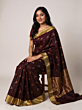 Handloom Chanderi Silk Maroon Saree