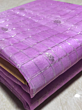 Chanderi Katan Silk Saree Lavender