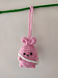 Amigurumi Bunny Bag Charm | Handmade Crochet Car Hanging