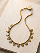 Brass Heritage Charm Necklace 