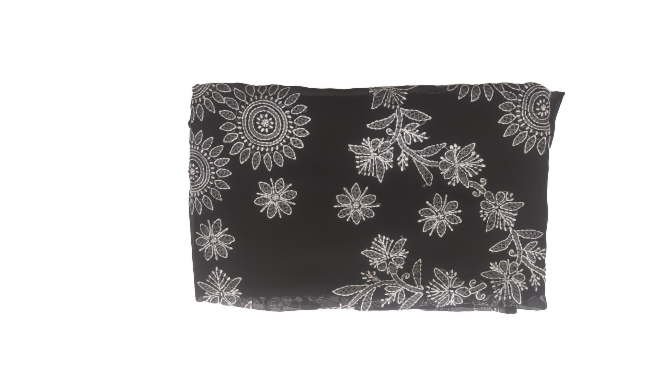 Black Chikankari Saree