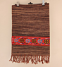 Brown Multicolor Handwoven Merino Wool Traditional Kinnauri Stole