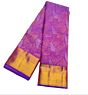 Traditional Bridal Silk Saree with Zari Weaving Premium Designer Silk Saree Royal Violet Editio