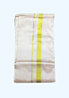 Peach Color Dhothi with Golden Zari border 