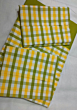 Kannur Cotton Bedsheet yellow green check