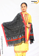 Kullu Handloom Woven Kullu Design Pure Wool Stole/Scarf-BLACK & RED