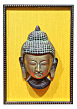 Brass Antique Green Buddha Face With Framed