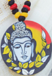Hand painted Buddha necklace set-Mad681204