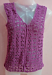 Handwoven Crochet Top | Purple