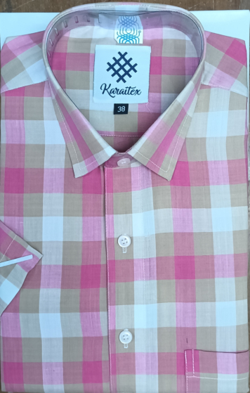 Handloom Cotton Shirt Half Sleeve for Man