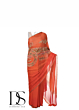 Silk Chiffon Mina Print Paisely Designer Saree