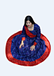 Sambalpuri Blue and Red gown for women 