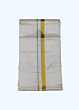 Cream Dhothi with Golden Zari border | 32 Kulikai