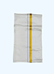 Cream Dhothi with Golden Zari border | 24 Kulikai