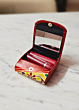 Handcrafted Leather Lipstick Case with Mirror for 3 Lipsticks