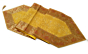 Colovila Brocade Silk Dining Table Runner With Golden Hand Embroidery Work 14 x 72 Inches For 4-6 Seater Dining or Center Table - Yellow