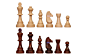 wooden magnetic chess 7 by 7 inches 