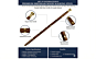 Sheesham Wood Walking Stick with Brass Work | 24 Length