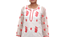 White Organza Chikankari Kurti Size L