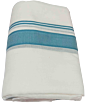Handloom Cotton Dhoti | White with Blue Border
