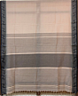 Bengal GI tagged Traditional beige cotton Santipuri saree