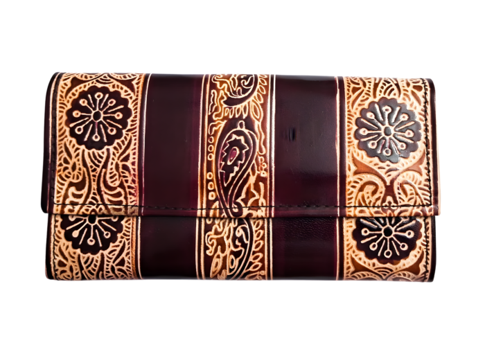 Genuine  Leather Shantiniketan Clutch Bag purse