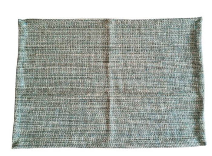 Table Mat Beautiful Handmade Cotton Sea Green color  6 Pieces Set