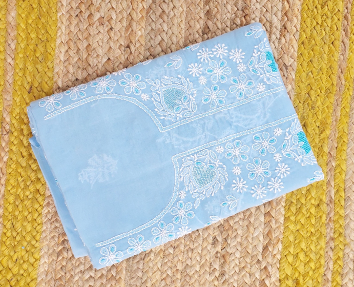 Cotton Kurta - Sky Blue