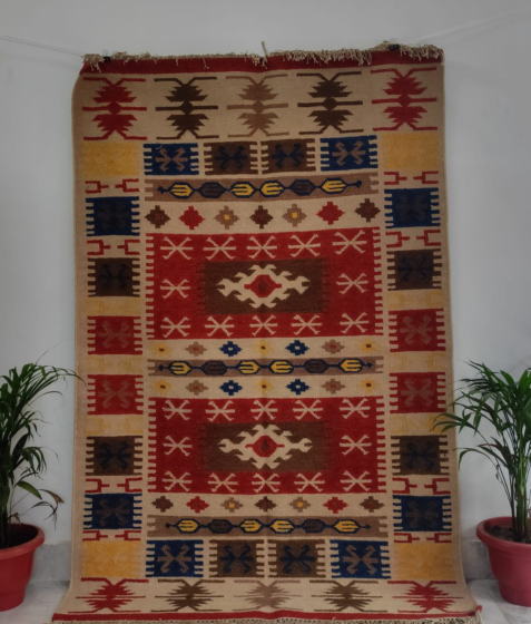Egyptian  Inspired kilim rug