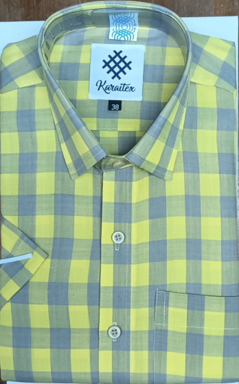 Handloom Cotton Shirt Half Sleeve for Man