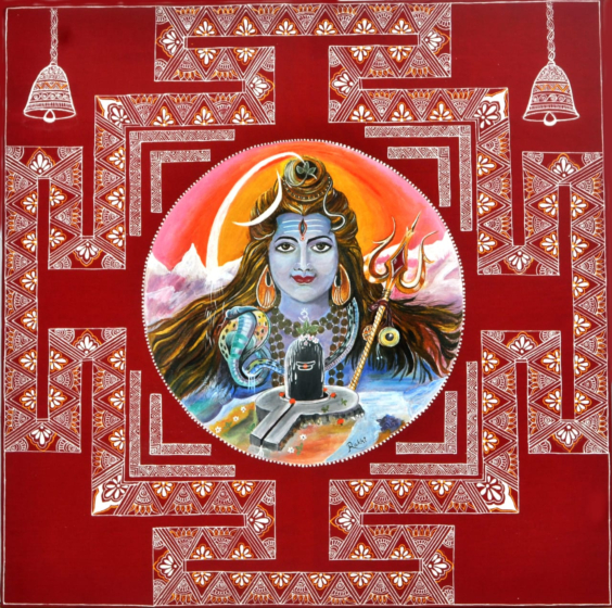 Handcrafted Aipan Art | Lord Shiva