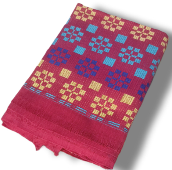 Handmade Cotton Bedsheet | Traditional Woven Cotton Bed Cover for Bedroom Decor 