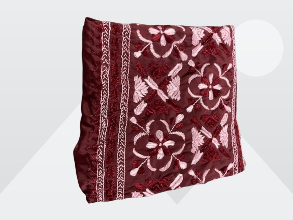 Maroon Thread Work Punjabi Suit