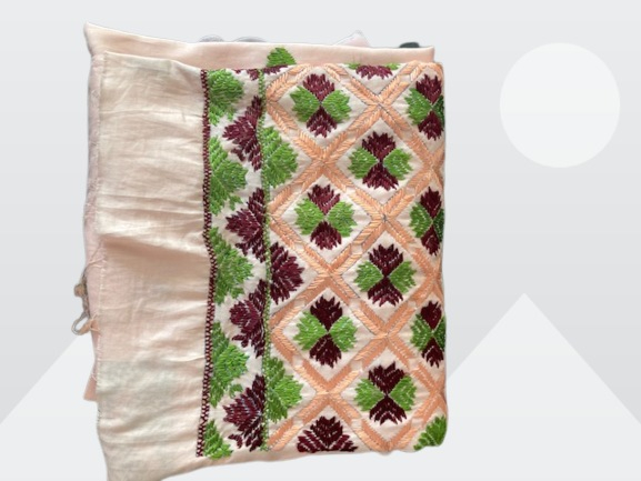 Buy Peach colored Hand Made Suit 