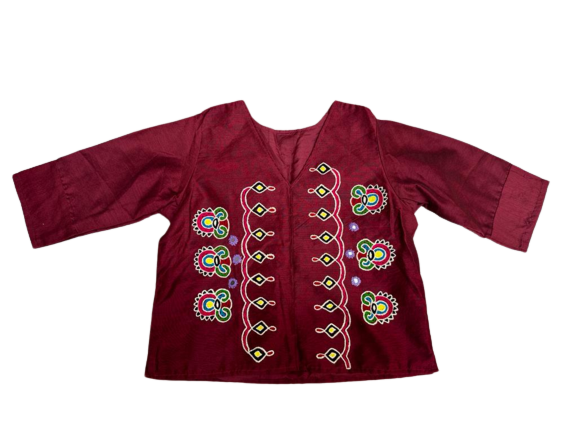 Crop Top Kurti | Aari Embroidery