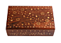 Wooden Flower Decor Women & Girls Jewellery Organizer Storage Box 