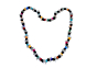 Handmade Fishscale Long Necklace Set with Earrings | Multicolour