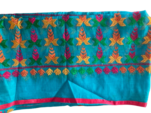 Cotton Phulkari Dupatta 