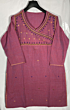 HAND MADE EMBROIDERED SURPLICE NECK LINE KURTA FOR LADIES