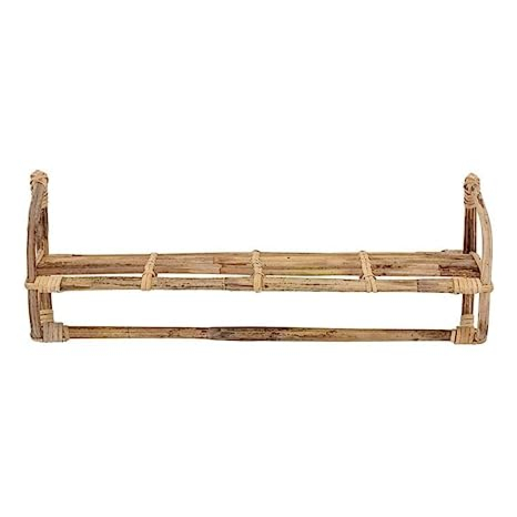Bamboo Shelf, Wall Rack Cane for Home