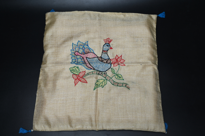 Aapan Kala Cushion Cover Peacock Design